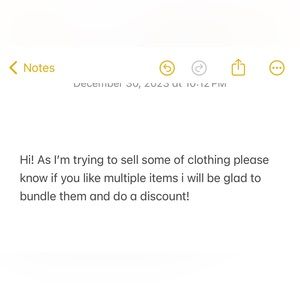 Please feel free to comment if you want items bundled !